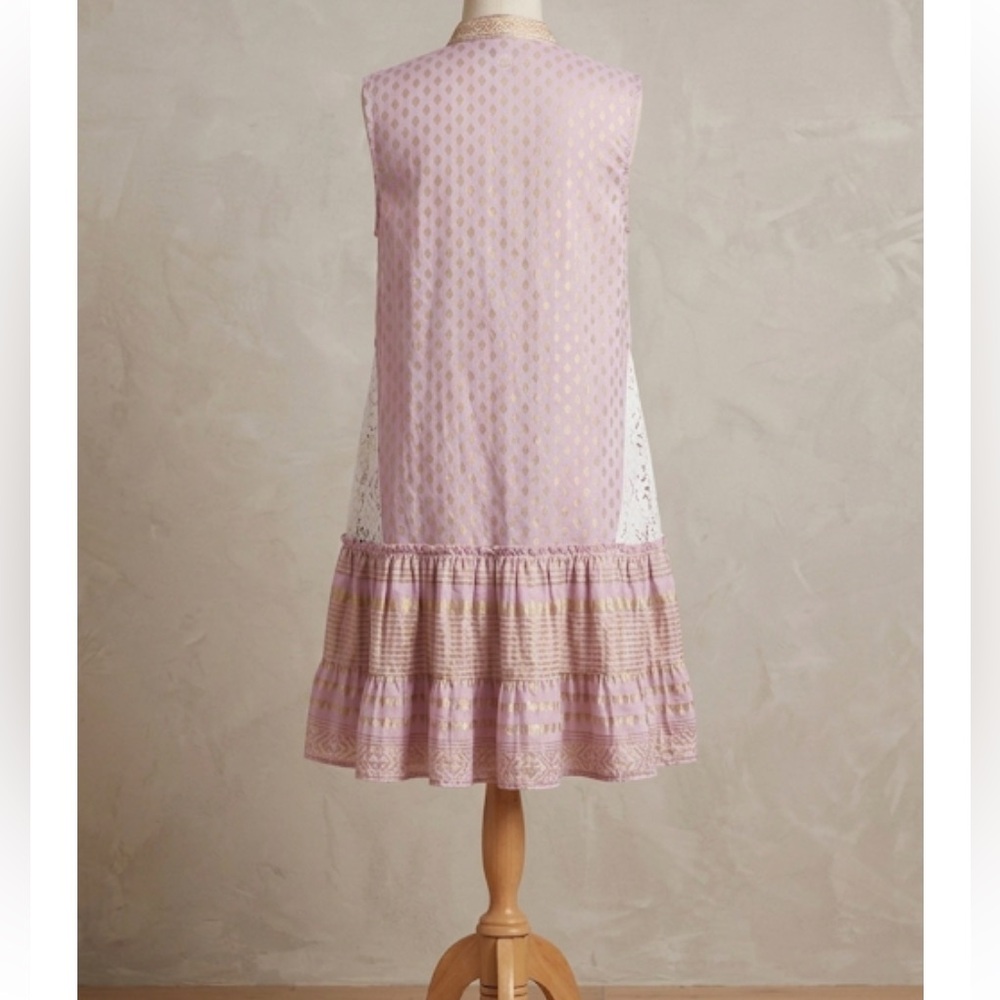RARE Pep’s Cannes Limited Edition Gold Lamé & Lace Inset Dress - S - Picture 13 of 13
